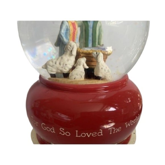 Snow Music Box Nativity Globe by DaySpring Christmas Decor - Picture 6 of 8